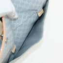 CELINE Macadam Canvas Hand Bag Light Blue Silver Auth 159343V-18