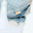 CELINE Macadam Canvas Hand Bag Light Blue Silver Auth 159343V-20