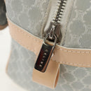 CELINE Macadam Canvas Hand Bag Light Blue Silver Auth 159343V-21