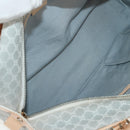 CELINE Macadam Canvas Hand Bag Light Blue Silver Auth 159343V-10