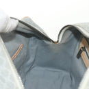 CELINE Macadam Canvas Hand Bag Light Blue Silver Auth 159343V-24