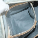 CELINE Macadam Canvas Hand Bag Light Blue Silver Auth 159343V-27