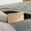 CELINE Macadam Canvas Hand Bag Light Blue Silver Auth 159343V-11