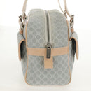 CELINE Macadam Canvas Hand Bag Light Blue Silver Auth 159343V-3