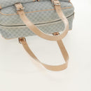 CELINE Macadam Canvas Hand Bag Light Blue Silver Auth 159343V-7