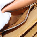CELINE Macadam Canvas Horse Carriage Bag PVC Leather Brown Gold Auth 159345-11
