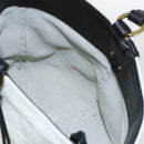 GUCCI Hand Bag Suede White Gold Auth 159346-17