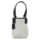 GUCCI Hand Bag Suede White Gold Auth 159346-13