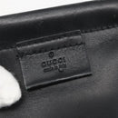 GUCCI Hand Bag Suede White Gold Auth 159346-21