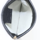 GUCCI Hand Bag Suede White Gold Auth 159346-22