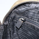 PRADA Hand Bag Nylon Khaki Silver Auth 159348-23