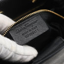 Salvatore Ferragamo Chain Vala Shoulder Bag Leather Black Gold Auth 159349-12