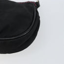 PRADA Accessory Pouch Nylon Black Silver Auth 159350-15