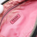 PRADA Accessory Pouch Nylon Black Silver Auth 159350-18