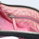 PRADA Accessory Pouch Nylon Black Silver Auth 159350-21