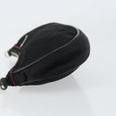 PRADA Accessory Pouch Nylon Black Silver Auth 159350-4