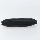 PRADA Accessory Pouch Nylon Black Silver Auth 159350-6