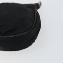 PRADA Accessory Pouch Nylon Black Silver Auth 159350-7