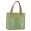 LOUIS VUITTON Monogram Vernis Houston Hand Bag Baby Blue M91005 LV Auth 159352-1