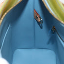 LOUIS VUITTON Monogram Vernis Houston Hand Bag Baby Blue M91005 LV Auth 159352-20