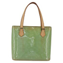LOUIS VUITTON Monogram Vernis Houston Hand Bag Baby Blue M91005 LV Auth 159352-13