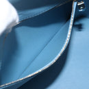 LOUIS VUITTON Monogram Vernis Houston Hand Bag Baby Blue M91005 LV Auth 159352-21