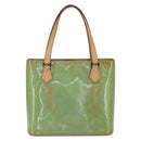 LOUIS VUITTON Monogram Vernis Houston Hand Bag Baby Blue M91005 LV Auth 159352-2
