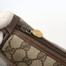 GUCCI GG Supreme Web Sherry Line Bag PVC Beige Gold 89 02 077 Auth 159354-14