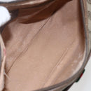 GUCCI GG Supreme Web Sherry Line Bag PVC Beige Gold 89 02 077 Auth 159354-17