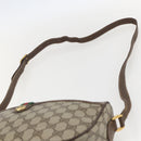 GUCCI GG Supreme Web Sherry Line Bag PVC Beige Gold 89 02 077 Auth 159354-8