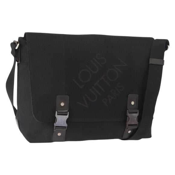 LOUIS VUITTON Damier Geant Roux Shoulder Bag Black M93079 LV Auth 159355