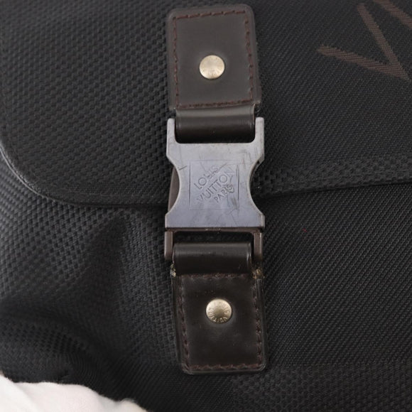 LOUIS VUITTON Damier Geant Roux Shoulder Bag Black M93079 LV Auth 159355