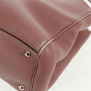 GUCCI Bamboo Hand Bag Leather 2way Pink Gold 323660 Auth 159357-18