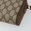 GUCCI GG Supreme Web Sherry Line Shoulder Bag PVC Beige Gold 116 02 089 Auth 159358-9