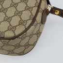 GUCCI GG Supreme Web Sherry Line Clutch Bag Beige Gold 156 01 034 Auth 159359-10