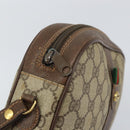 GUCCI GG Supreme Web Sherry Line Clutch Bag Beige Gold 156 01 034 Auth 159359-13