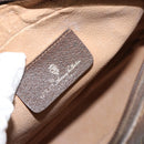 GUCCI GG Supreme Web Sherry Line Clutch Bag Beige Gold 156 01 034 Auth 159359-15