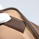 GUCCI GG Supreme Web Sherry Line Clutch Bag Beige Gold 156 01 034 Auth 159359-19