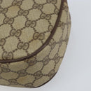 GUCCI GG Supreme Web Sherry Line Clutch Bag Beige Gold 156 01 034 Auth 159359-8