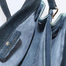 GUCCI GG Supreme Sherry Line Bag PVC Navy Gold Red 10 02 024 Auth 159366-18