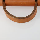 HERMES Herbag Ad PM Backpack Canvas Leather 2way Beige Silver Auth 159367-7