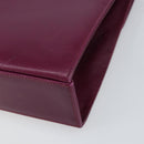 Salvatore Ferragamo Gancini Shoulder Bag Leather Purple Gold Auth 159368-15