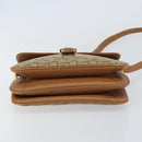 CELINE C Sulky Horse Carriage Shoulder Bag PVC Beige Gold Auth 159376-5