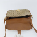 CELINE C Sulky Horse Carriage Shoulder Bag PVC Beige Gold Auth 159376-10