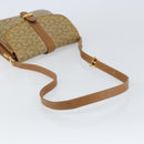 CELINE C Sulky Horse Carriage Shoulder Bag PVC Beige Gold Auth 159376-7