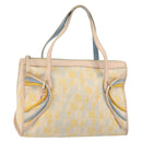 FENDI Zucchino Canvas Hand Bag Multicolor Gold Auth 159377-1