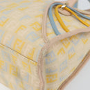 FENDI Zucchino Canvas Hand Bag Multicolor Gold Auth 159377-9