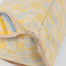 FENDI Zucchino Canvas Hand Bag Multicolor Gold Auth 159377-16