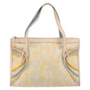 FENDI Zucchino Canvas Hand Bag Multicolor Gold Auth 159377-13
