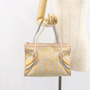 FENDI Zucchino Canvas Hand Bag Multicolor Gold Auth 159377-22